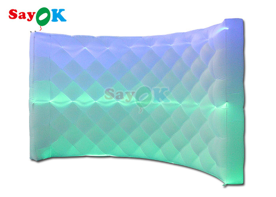 360 Aufblasbare Foto-Booth Hintergrund Wand Led Lichtwechsel gekrümmt Aufblasbare Foto-Booth Wand