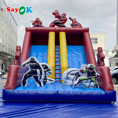 Kommerzielles buntes aufblasbares Sprunghaus & Rutschkombo für Kinder und Erwachsene Outdoor PVC Sprungburg