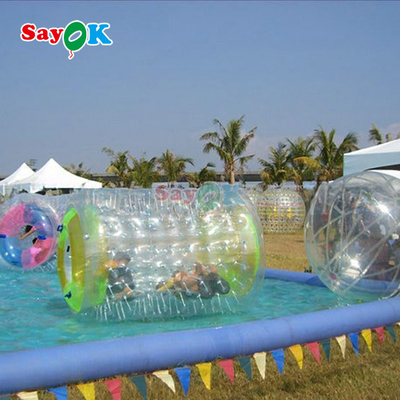 Sayok Aufblasbare Transparente PVC Mensch Hamster Rolling Zorb Roller Ball Wasser Walking Game Ball für Wasserspielzeug