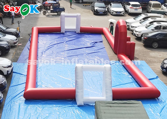 20*8m rote PVC-Planen-aufblasbare Sportspiel-Fußballplatz im Freien