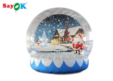 Weihnachtsschnee-Kugel PVC-Riese-3m aufblasbare mit Hintergrund-Drucken