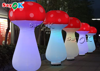 Roter und weißer aufblasbarer Pilz LED-Licht-2.5m für Musik-Festival