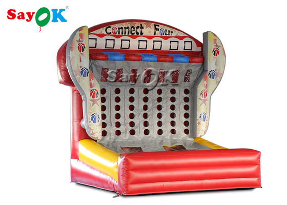 Aufblasbare Yard-Spiele feuern Beweis-Ziel-Schießen-aufblasbaren Sportspiel-Basketballkorb ab