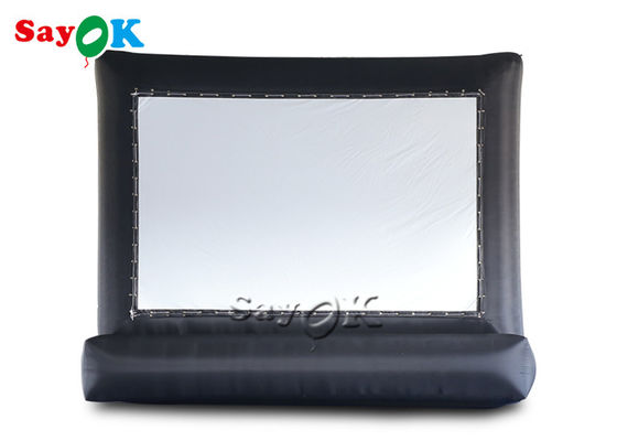 Aufblasbares Schirm-Schwarz-im Freien kommerzielle aufblasbare Projektor-Kinoleinwand im Freien