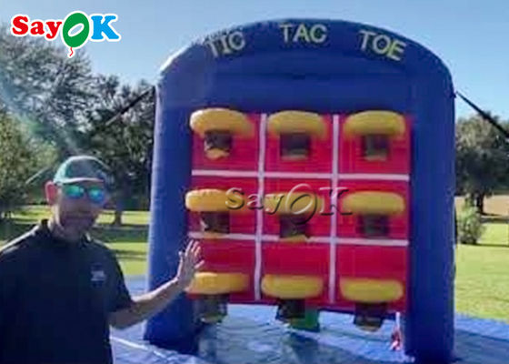Aufblasbare Hinterhof-Spiel-aufblasbarer InnenTic Tac Toe Basketball Connect 3 im Reihen-Spiel