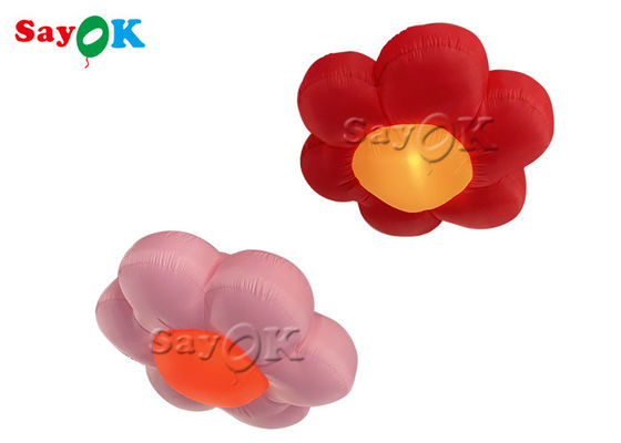 Kundenspezifische 1.5m 2m künstliche aufblasbare beleuchtende Blume 190T