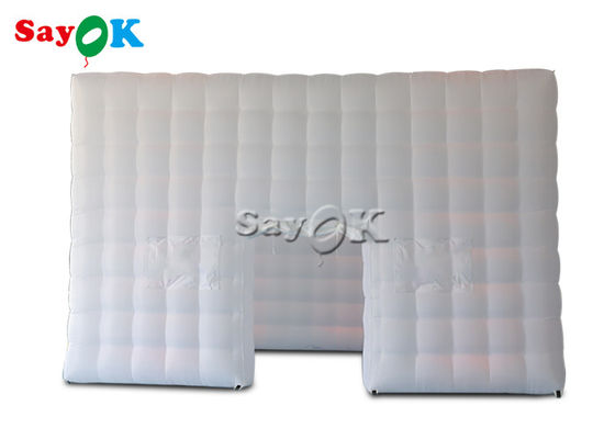 Aufblasbares Würfelzelt 6,5m 21ft Aufblasbares Luftzelt Quadratische Marke mit LED-Rohrleuchten