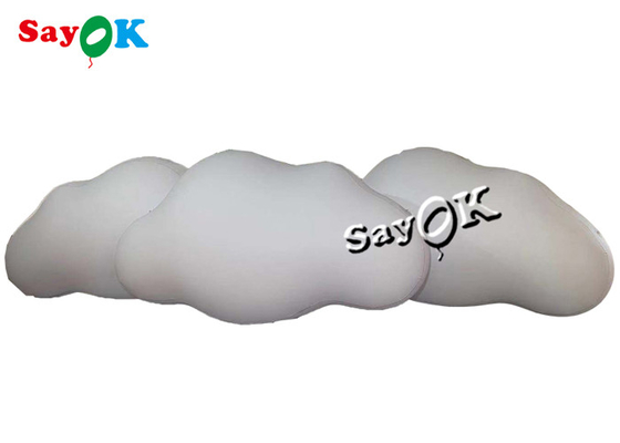 3m 10ft kundenspezifische aufblasbare Produkt-Decke, die PVC-Wolken-Ballon mit LED-Lichtern hängt