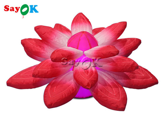 3.28ft Lobbybühnenbild mit den roten aufblasbaren Lichtern, die Lotos hängen