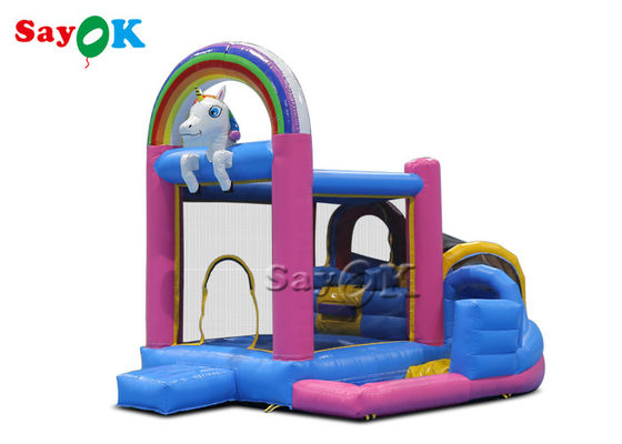 Kleine Explosions-Trampoline Kind-PVCs Unicorn Inflatable Bounce House Indoor