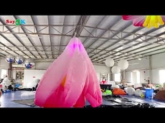 Wedding Stage Inflatable Lighting Decoration Hanging Inflatable Led Flower