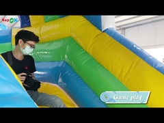 Colorful Jumping Bouncy Castle Animal Theme Woodpecker  Slide Combo