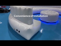 6.367m Curved White Multifunctional Furniture Inflatable Air Sofa