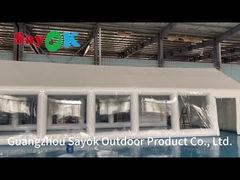 Aufblasbares TPU-Zelt für das private Schwimmbad Aufblasbares Quadrat-Zelt mit Blaser