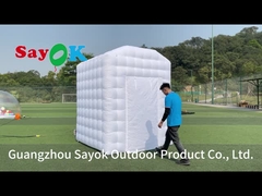 Weiß aufblasbares Heiß-Yoga-Dome-Zelt für Zuhause, Yoga-Zelt im Freien, tragbares persönliches Yoga-Zimmer