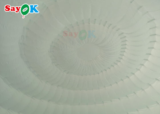 Aufblasbares Zelt für den Außenbereich 6x5x3,2 m reines weißes aufblasbares Kuppelzelt mit LED-Leuchten