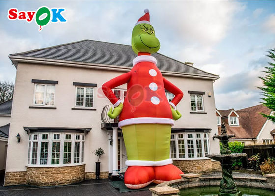 Aufblasbare Charakterballons Werbung Aufblasbare Grinch 9m 30ft Großer Weihnachtsmann Weihnachtsschmuck Cartoon