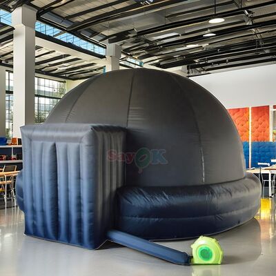 Sayok 100% Blackout 5m 16,4ft Blow up Planetarium Kino Zelte Star Theater Mini aufblasbare Planetarium Projektor Zelt