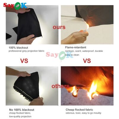 7m aufblasbare Luftplanetariumkuppel aufblasbare Projektionskuppelzelt für Schulastronomie