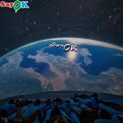 Schwarzes Projektionszelt mit Kuppel, aufblasbares Kino, Mobilplanetarium für die Schule