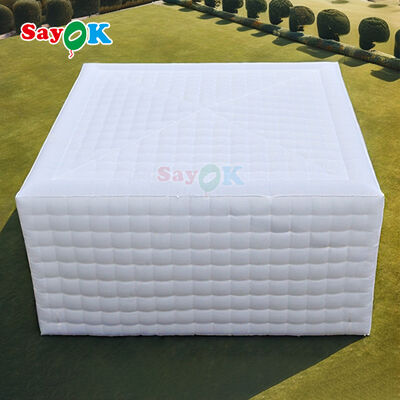 Sayok 100 Personen Kapazität Blow up Party Event Club Zelte Aufblaszzelt mit bunten LED-Leuchten