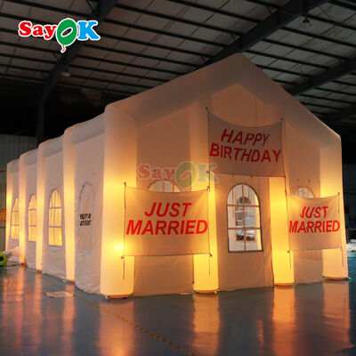 Portable LED Inflatable Air Tent with Waterproof and UV Resistant Oxford Cloth for Outdoor Events