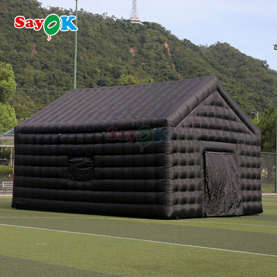 8mx6mx5mH Schwarz aufblasbares Discotent Portables Nachtclubzelt wasserdicht UV-beständig für Veranstaltungen im Freien