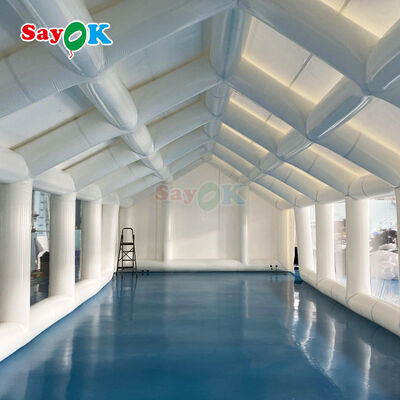 Individuelles, luftdichtes, aufblasbares PVC-Luftzelt für Poolpartys und Veranstaltungen im Freien mit flammhemmendem Material