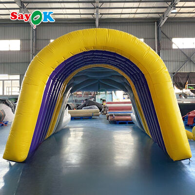 Customized Logo Inflatable Bulldog Tunnel Tent with Flame-Retardant and UV Resistant for Outdoor Football Sports