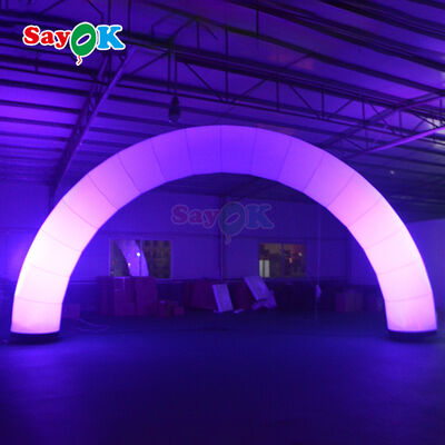 Custom Outdoor Inflatable LED Arch for Commercial Event Advertising Promotion
