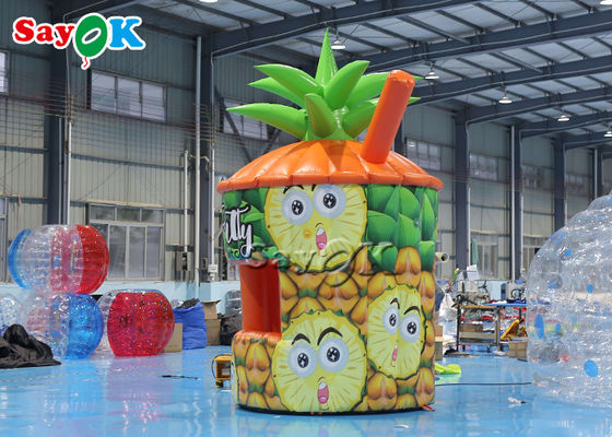 Aufblasbares Rasentelt PVC Ananas-Kiosk Portable Aufblasbare Booth mit Business-Blower