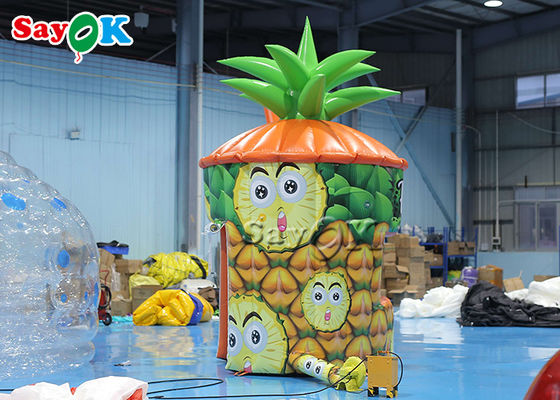 Aufblasbares Rasentelt PVC Ananas-Kiosk Portable Aufblasbare Booth mit Business-Blower