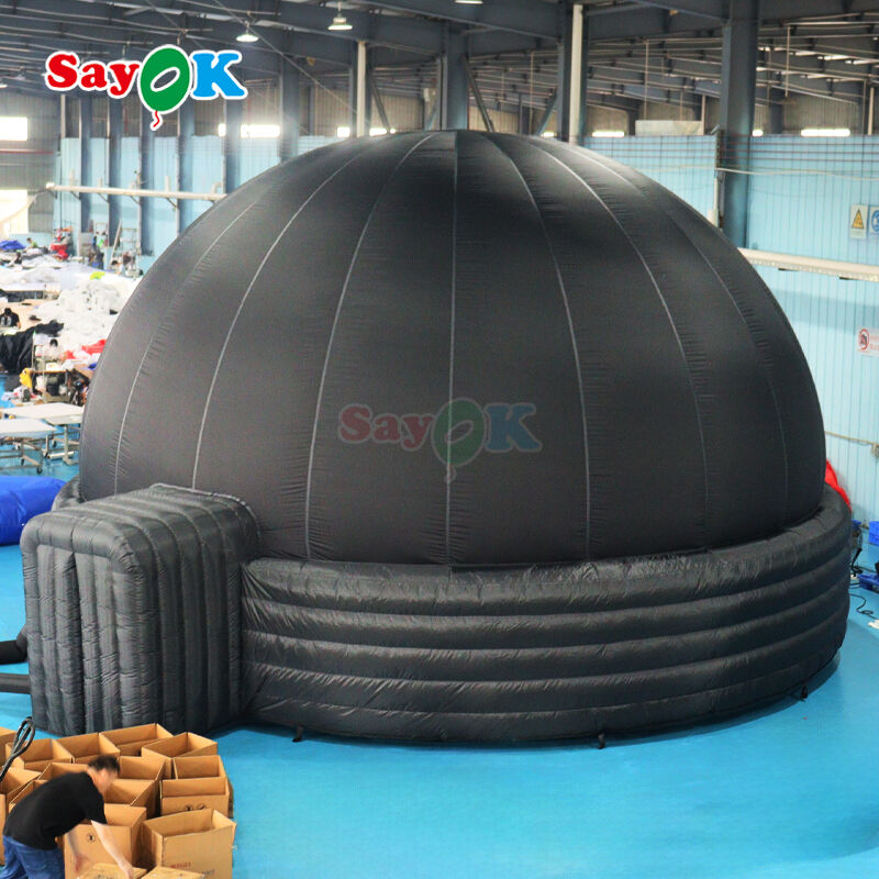 SAYOK 8m Durchmesser aufblasbare Planetariumkuppel mit 100% Blackout und Brandschutz für Schulen